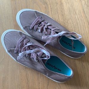SeaVees Size 9 Brown Satin Tennis Shoe